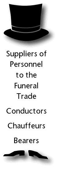 funeral personnel, conductors, chauffeurs and bearers